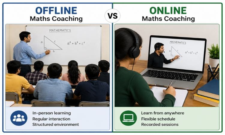 offline maths coaching vs online maths coaching